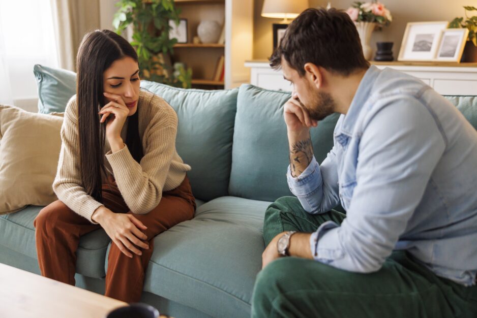 Young,Couple,Breaking,Up,Arguing,At,Home,,Yelling,At,Each